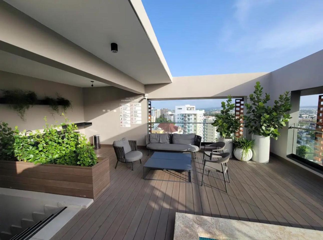 Modern Luxury Condo With Rooftop Pool & Gym Santiago De Los Caballeros Exteriér fotografie